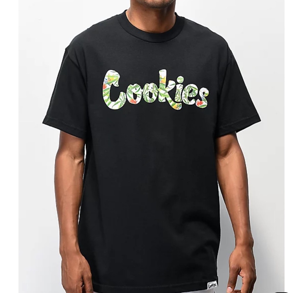 COOKIES BIRDS OF PARADISE BLACK SHORT SLEEVE T SHIRT SIZE 2X